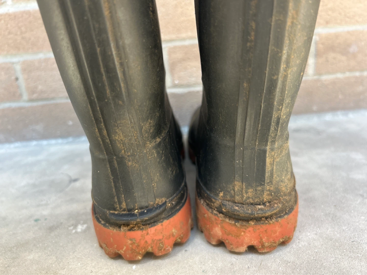 Black Rubber Rain Boots Size 9 - photo 3