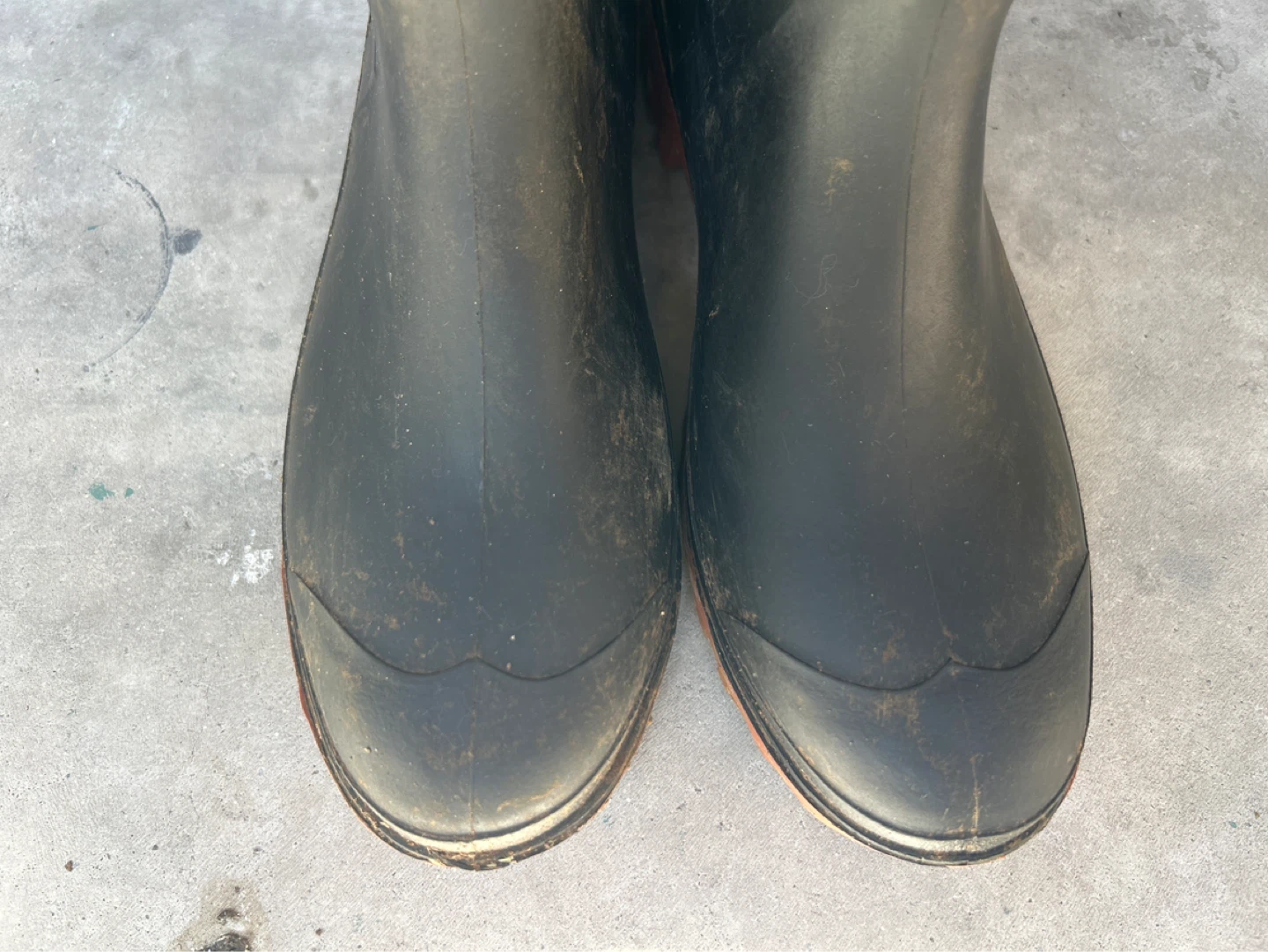 Black Rubber Rain Boots Size 9 - photo 2