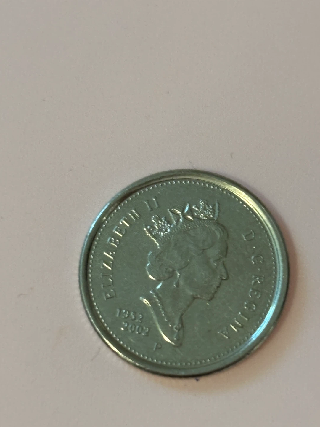 Canadian 10 Cent Coin (Dime) - 1952 2002 double date