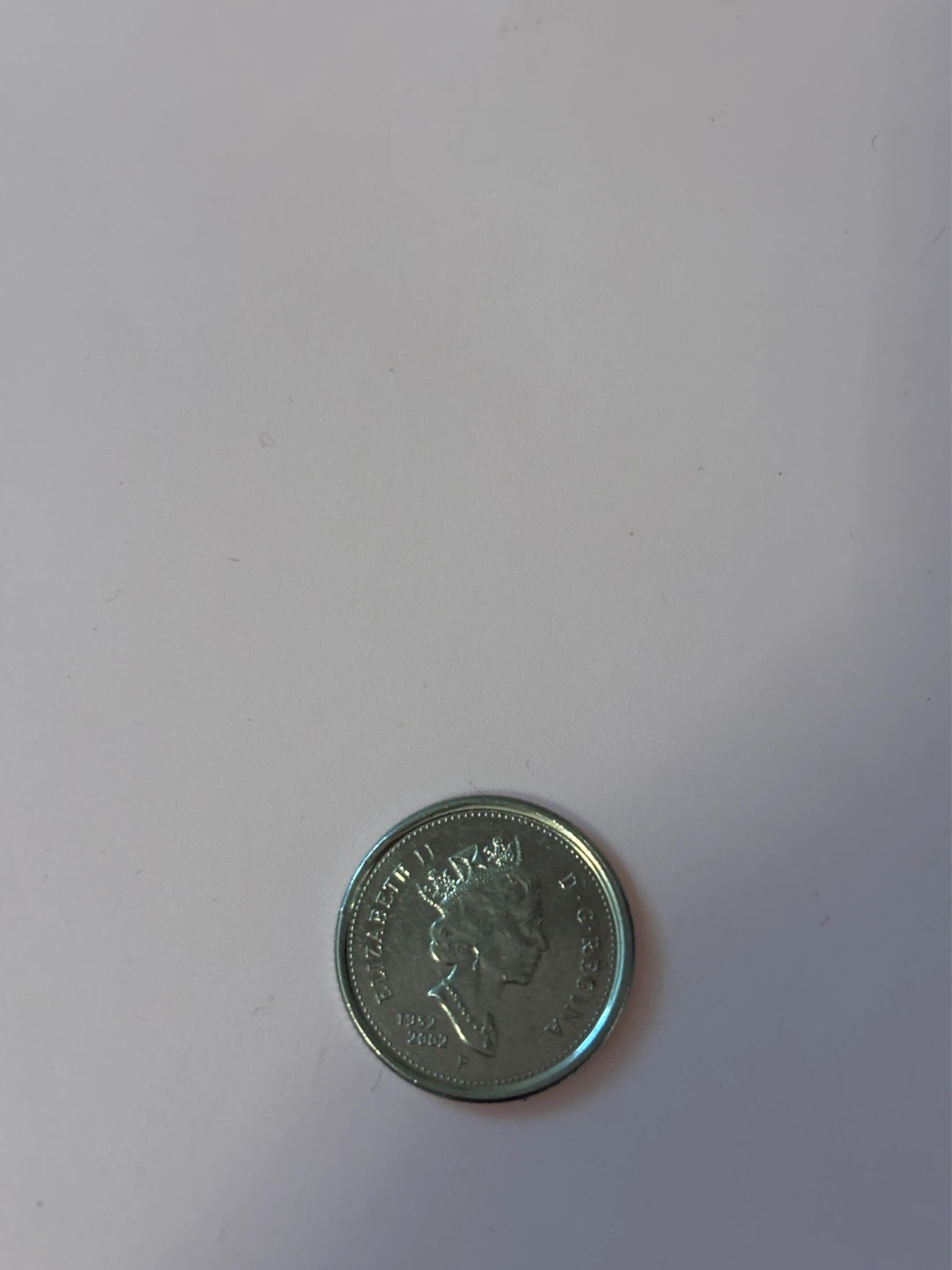 Canadian 10 Cent Coin (Dime) - 1952 2002 double date - photo 3