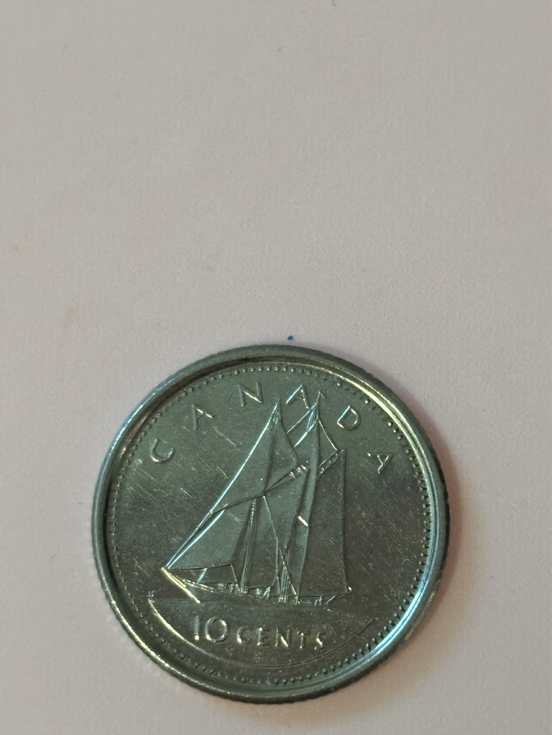 Canadian 10 Cent Coin (Dime) - 1952 2002 double date - photo 2