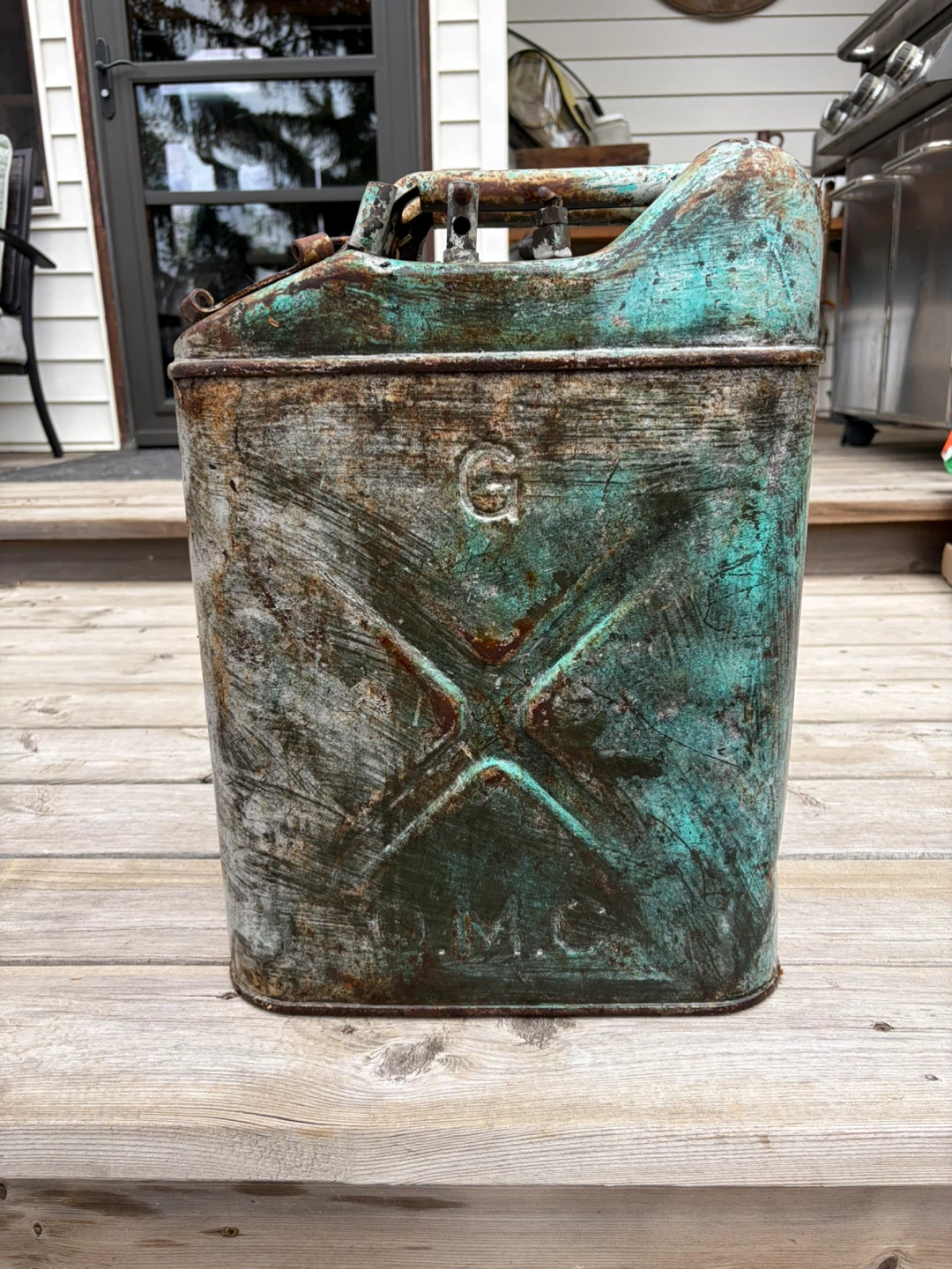 Vintage Metal Jerry Can