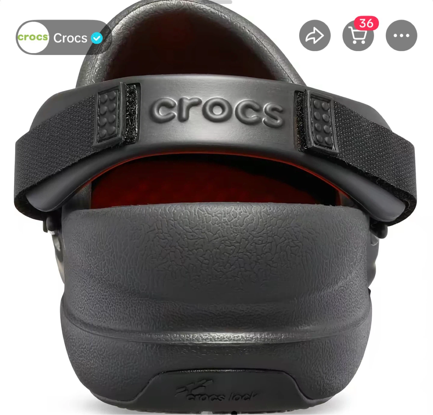 Crocs At Work Men's Slip Resistant Clogs Black Size 10 - photo 2