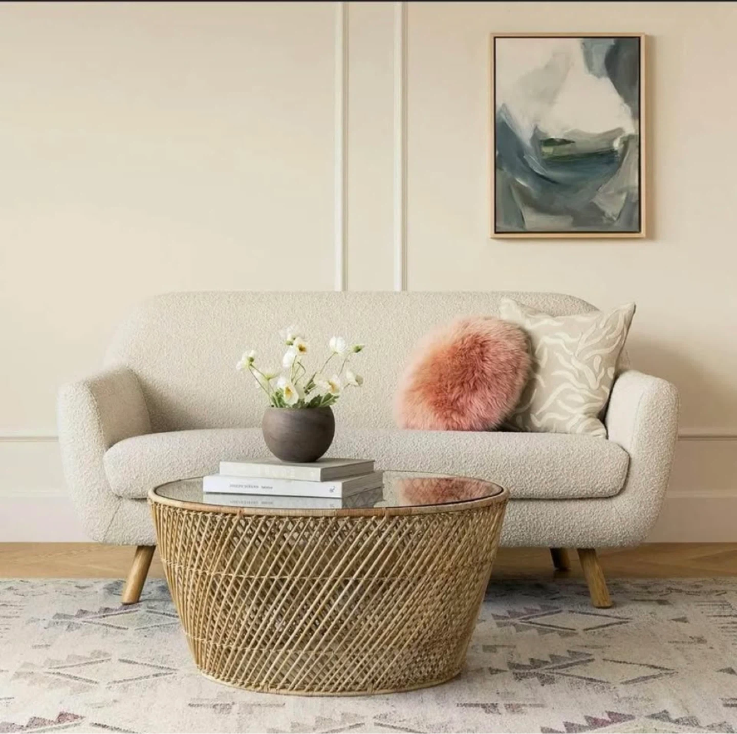 White sofa - photo 3