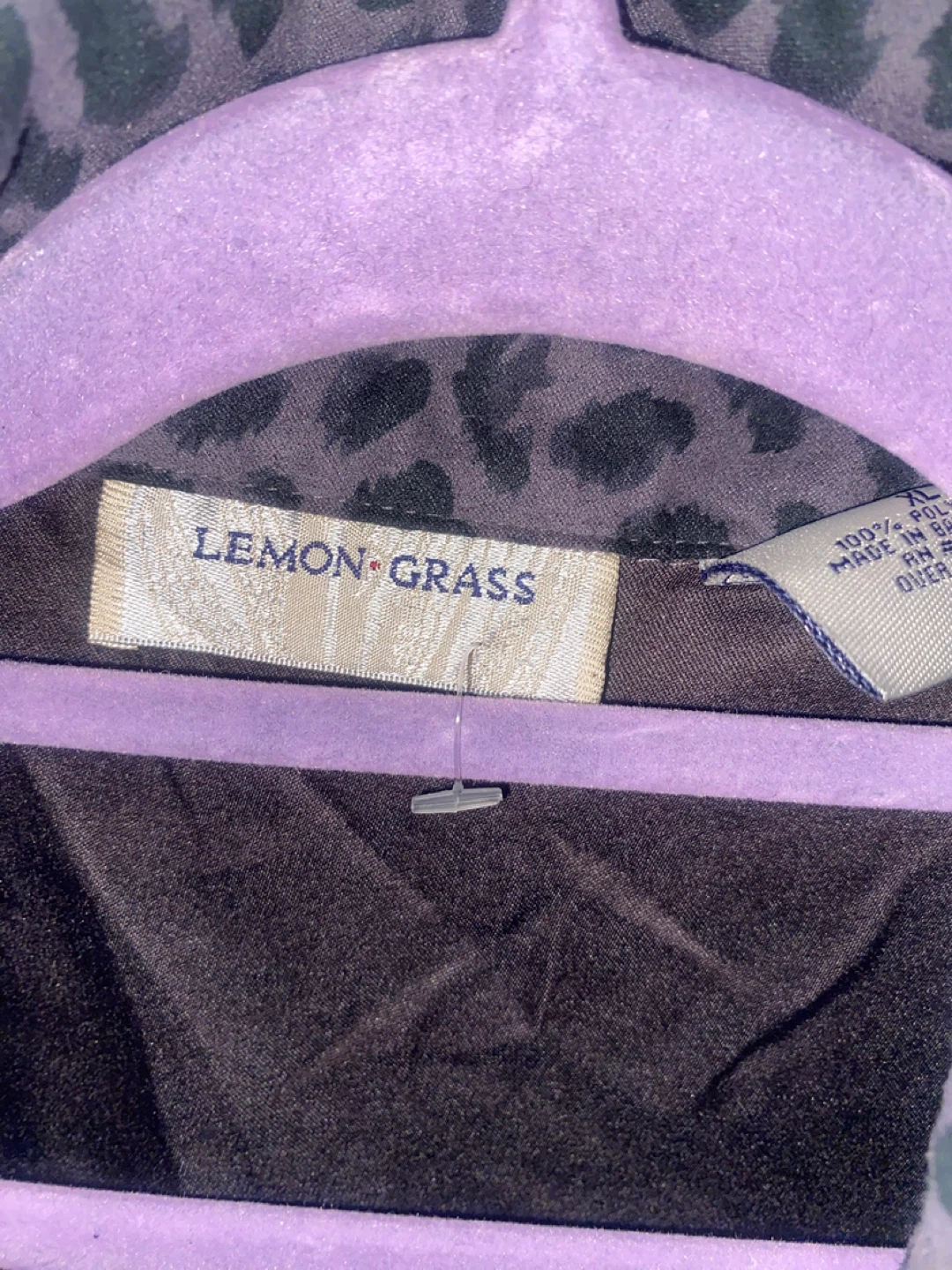 Lemon Grass Leopard Print Zip-Up Jacket XL - photo 4