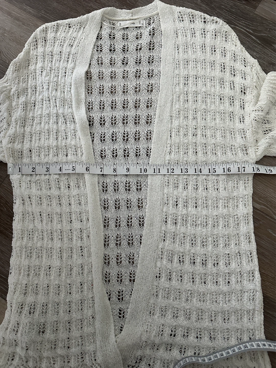 MNG White Knit Cardigan M - photo 4
