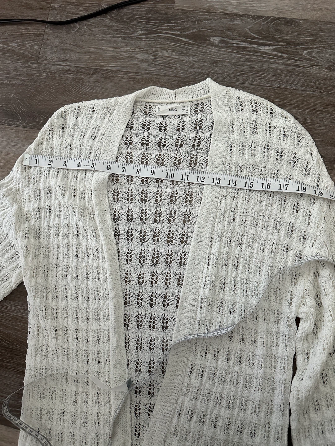 MNG White Knit Cardigan M - photo 3