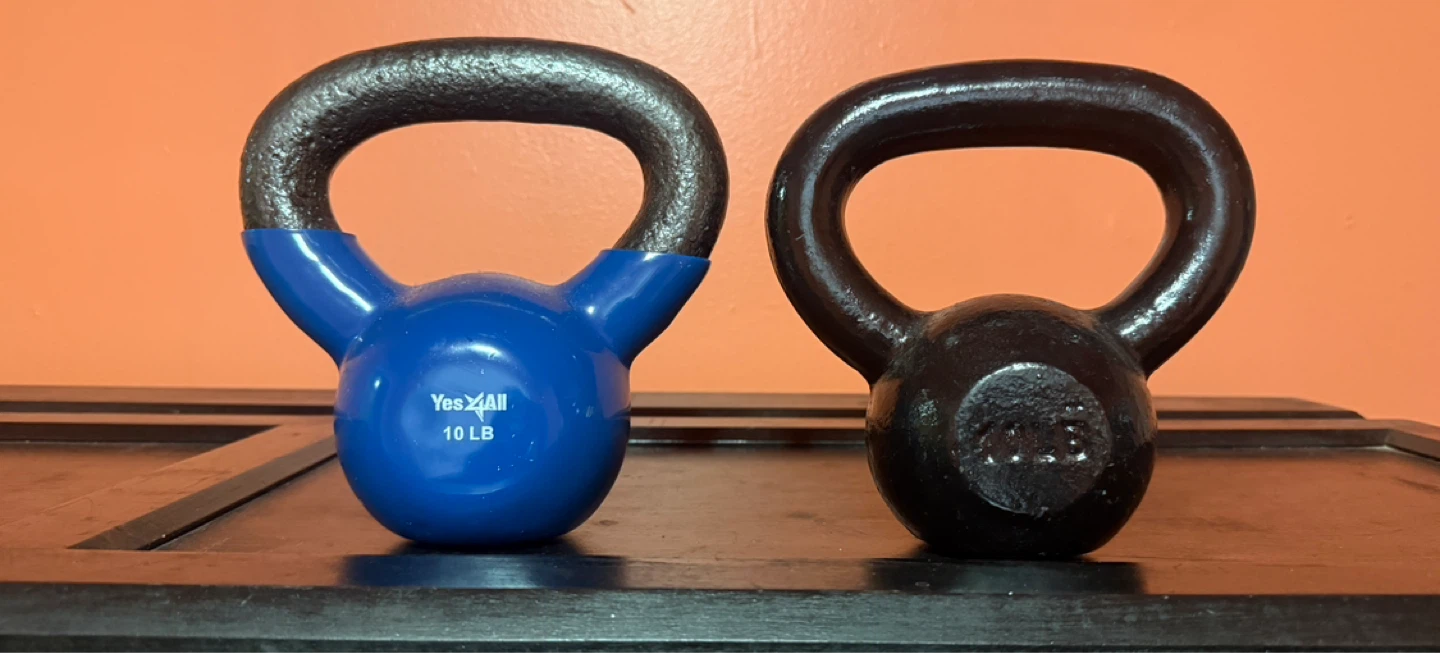 2- 10 LB Kettlebells