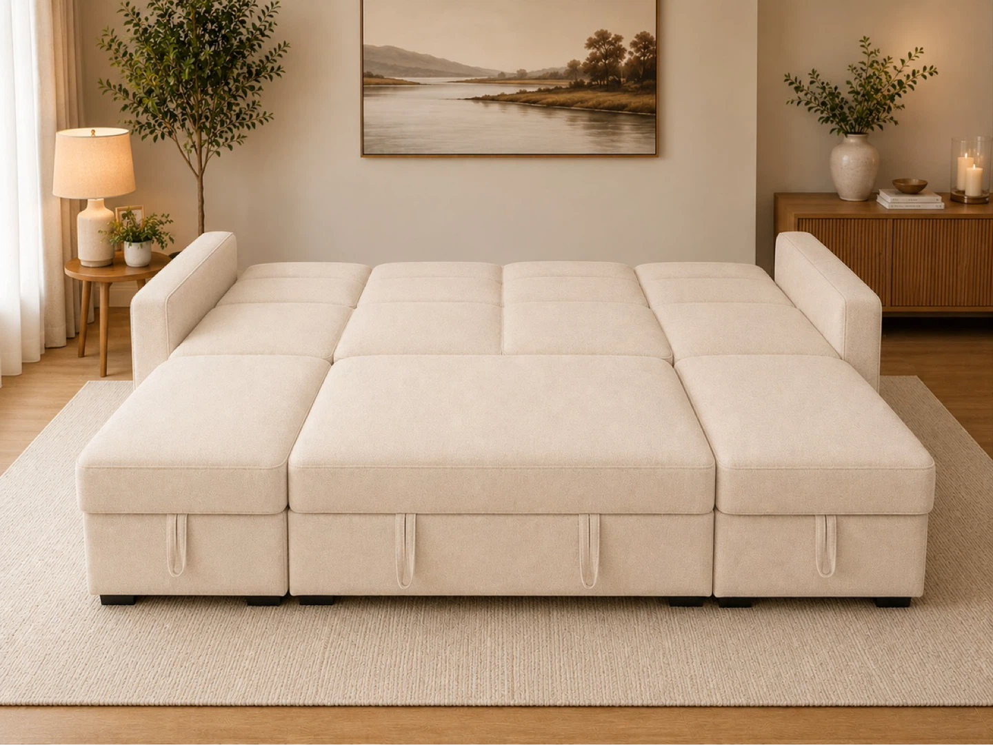 Modern U-shape sleeper sectional - photo 3