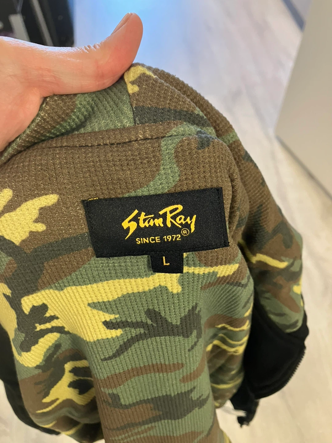 Stan Ray Camo Lined Full Zip Hoodie Jacket - photo 3