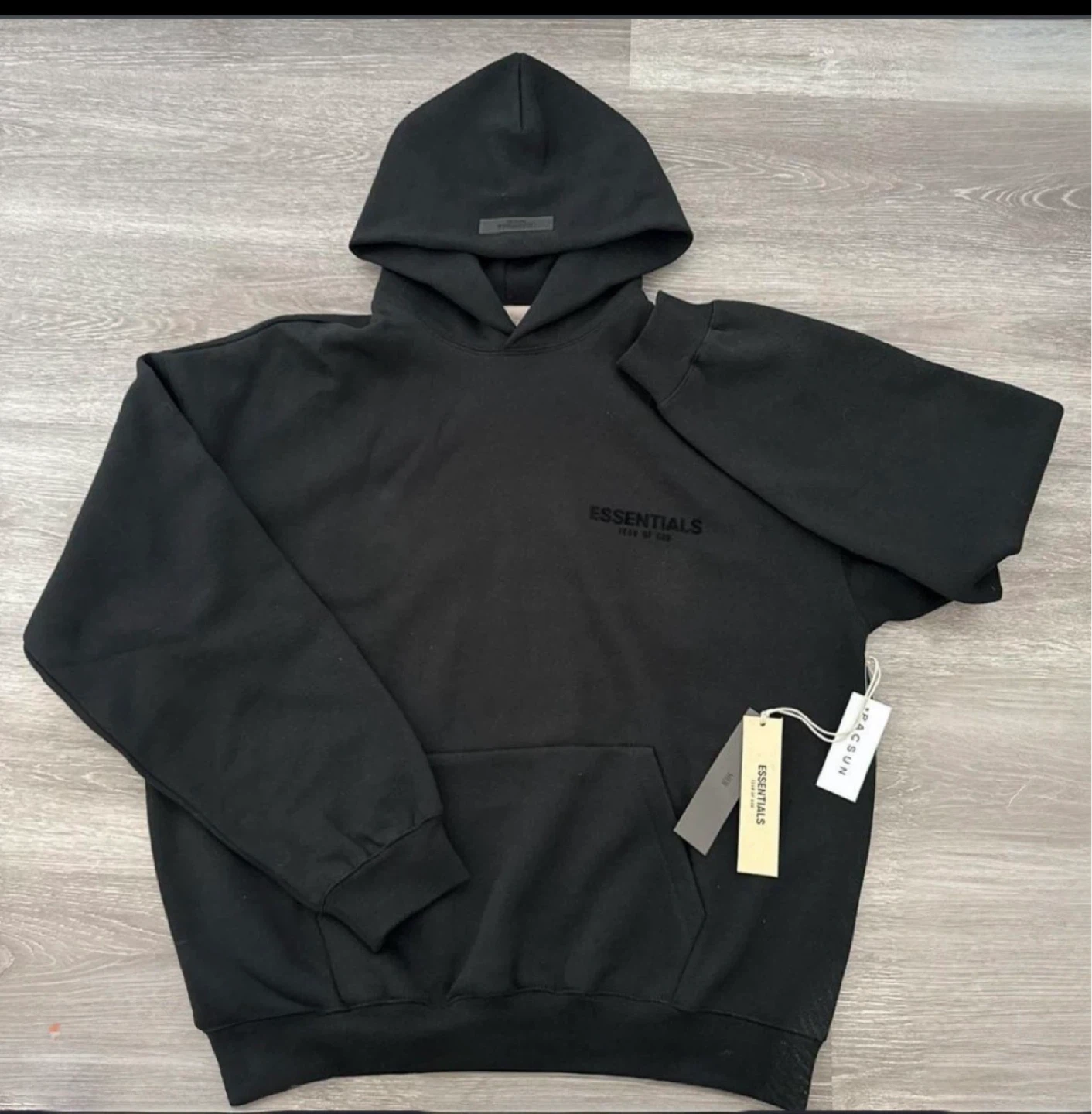 Black Essentials Hoodie