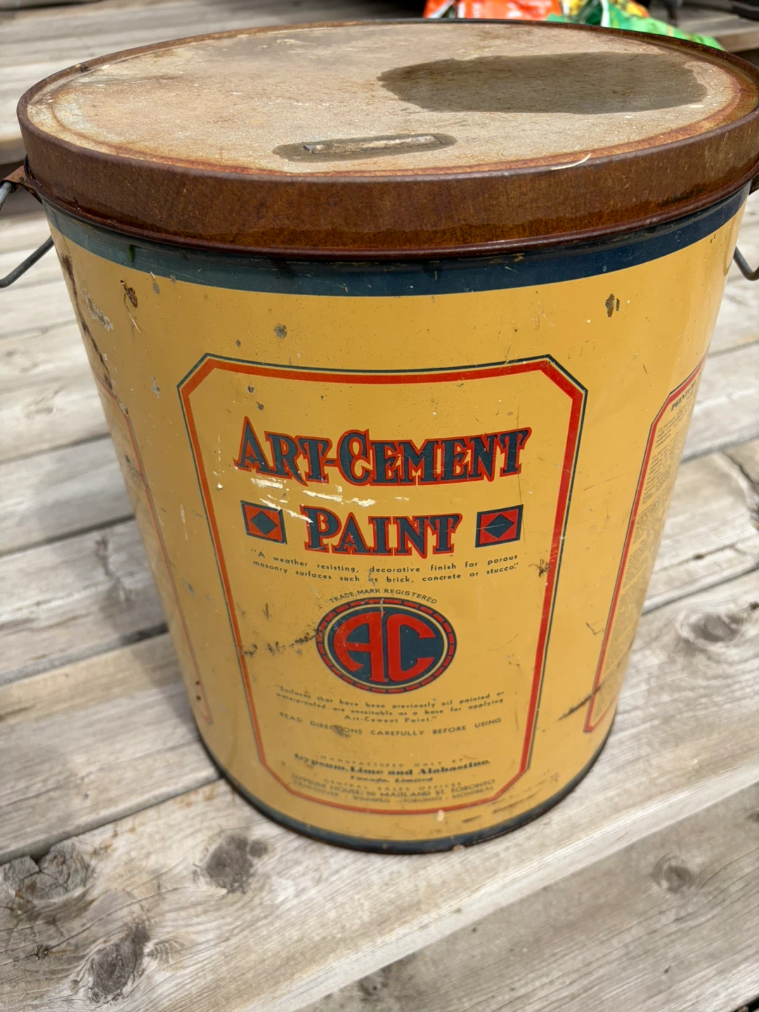 Art-Cement Paint Tin - photo 2