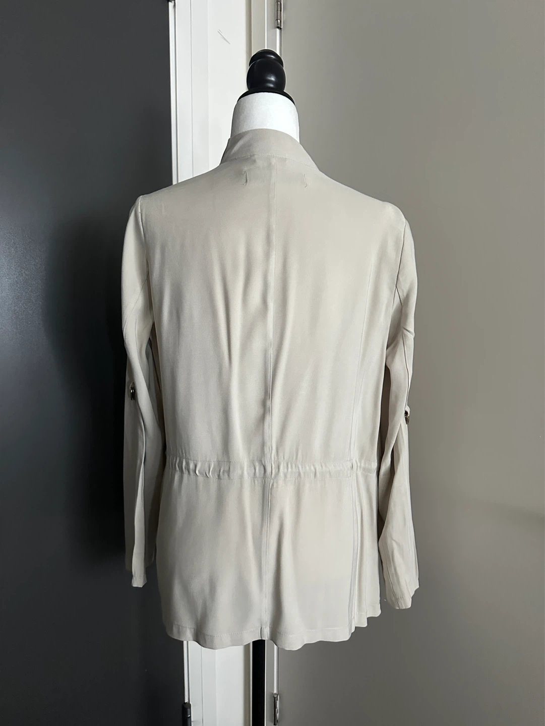 ZARA Beige Drape Front Jacket - photo 2