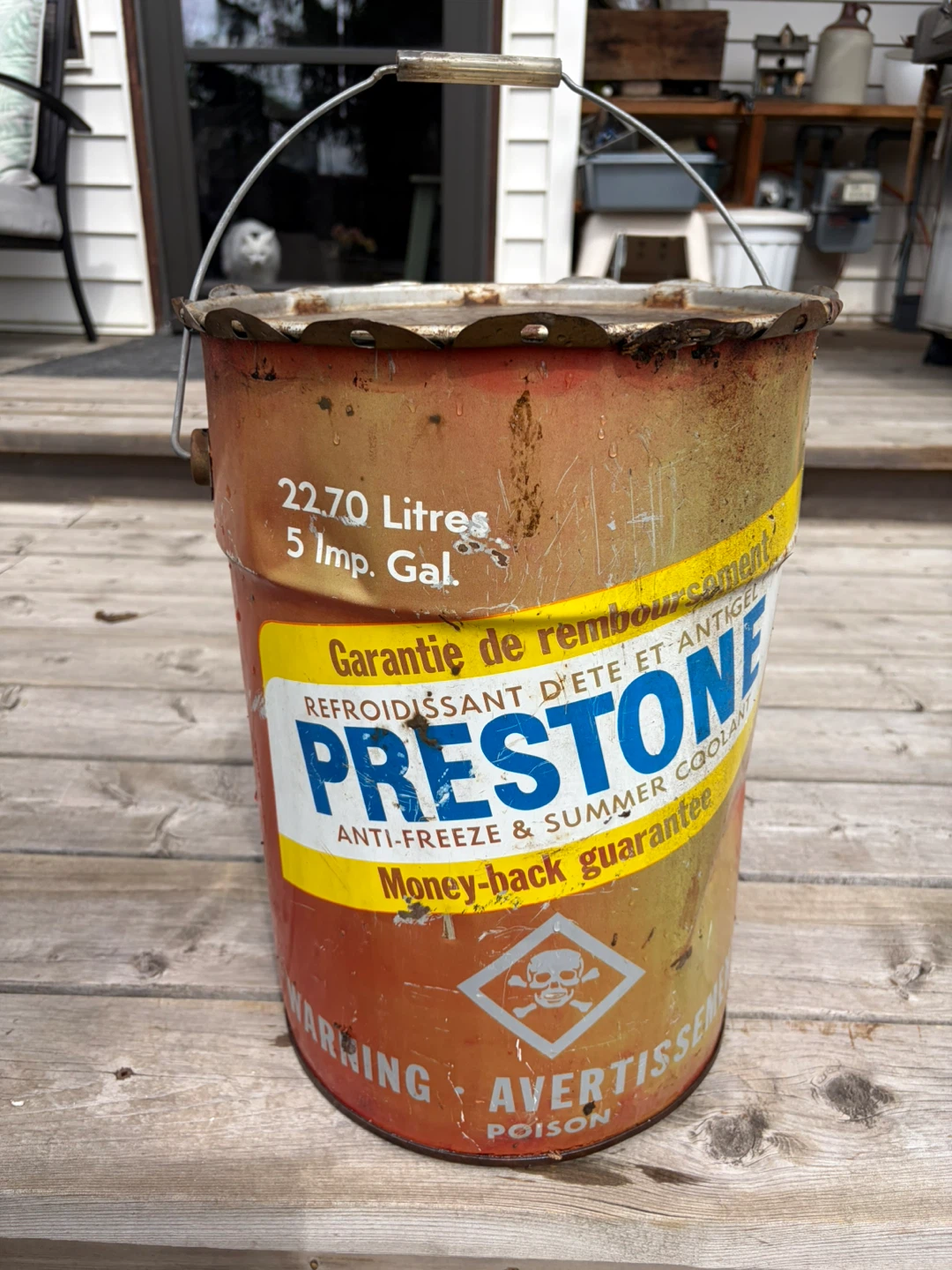 Prestone Anti-Freeze & Summer Coolant Metal Can