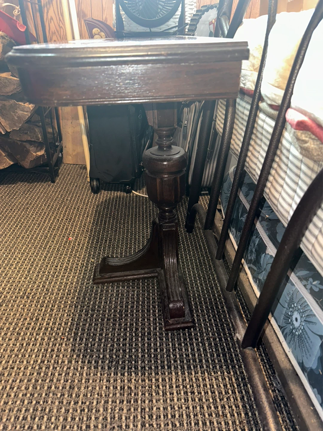 Vintage Wooden Side Table - photo 2