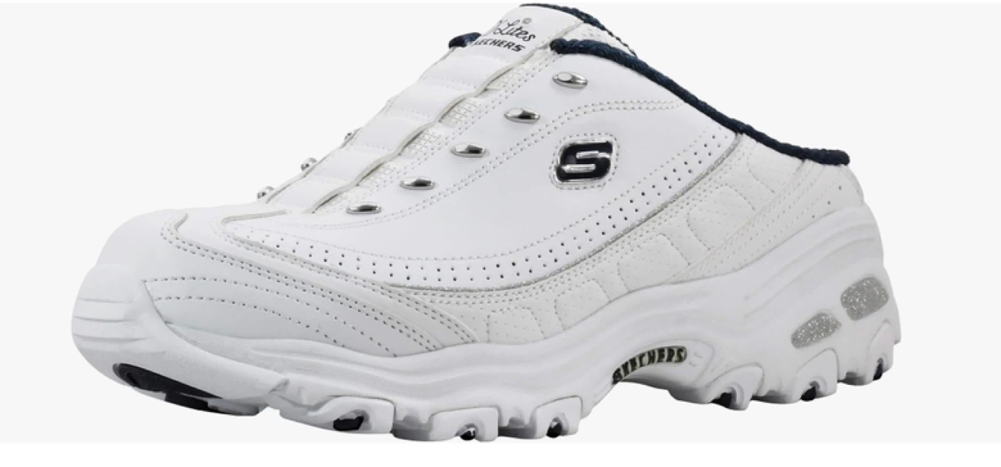 Skechers White Mule Sneakers