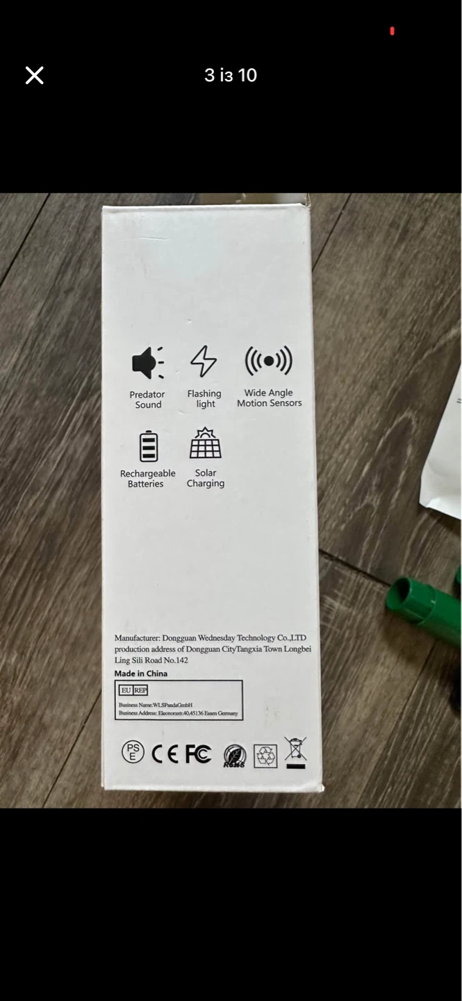 Outdoor Solar Ultrasonic Animal Repeller - photo 3