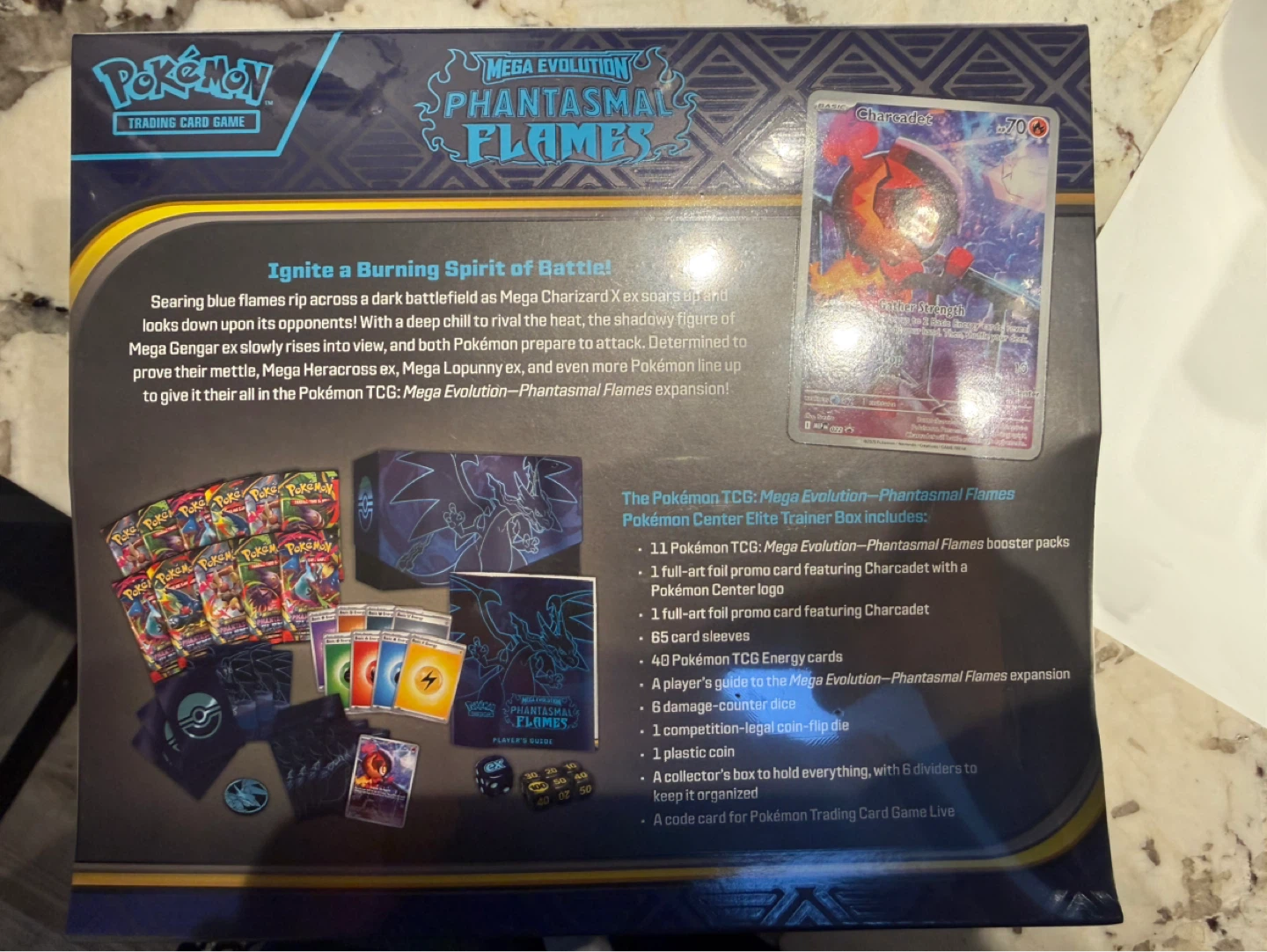 Phantasmal Flames ETB Pc ripped seal - photo 2