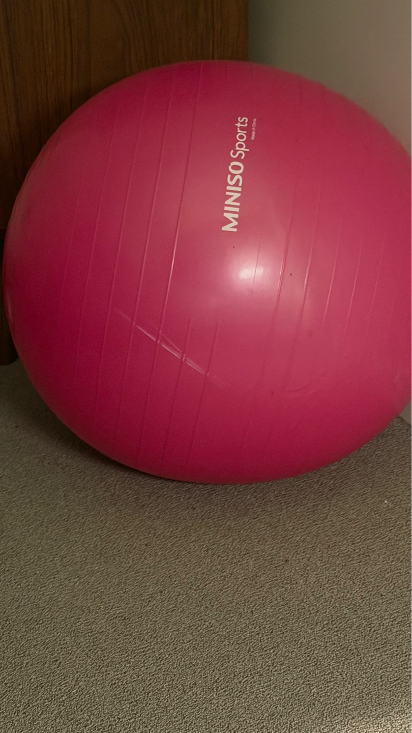 MINISO Sports Pink Exercise Ball
