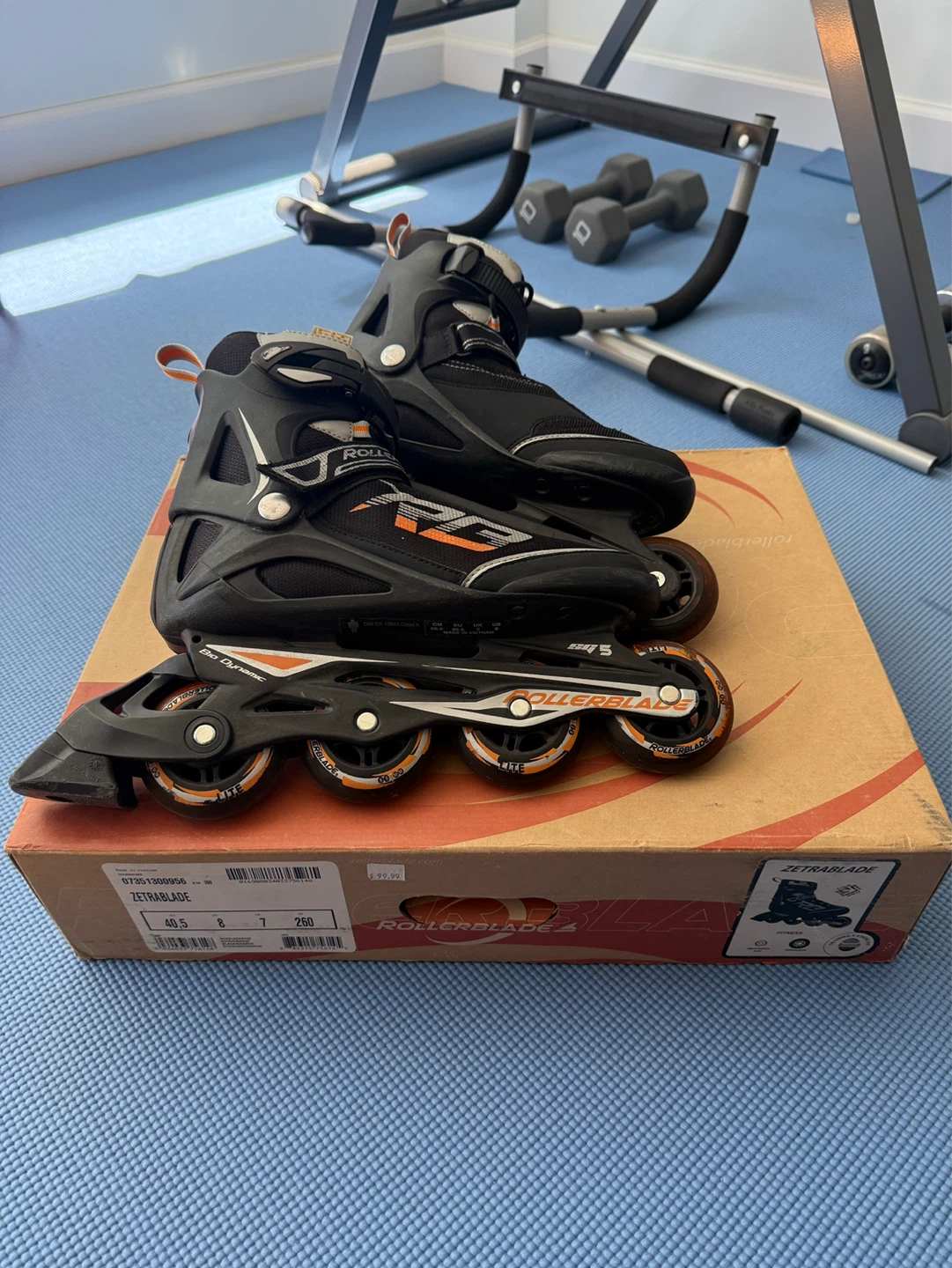 Rollerblade Zetrablade Inline Skates Size 8