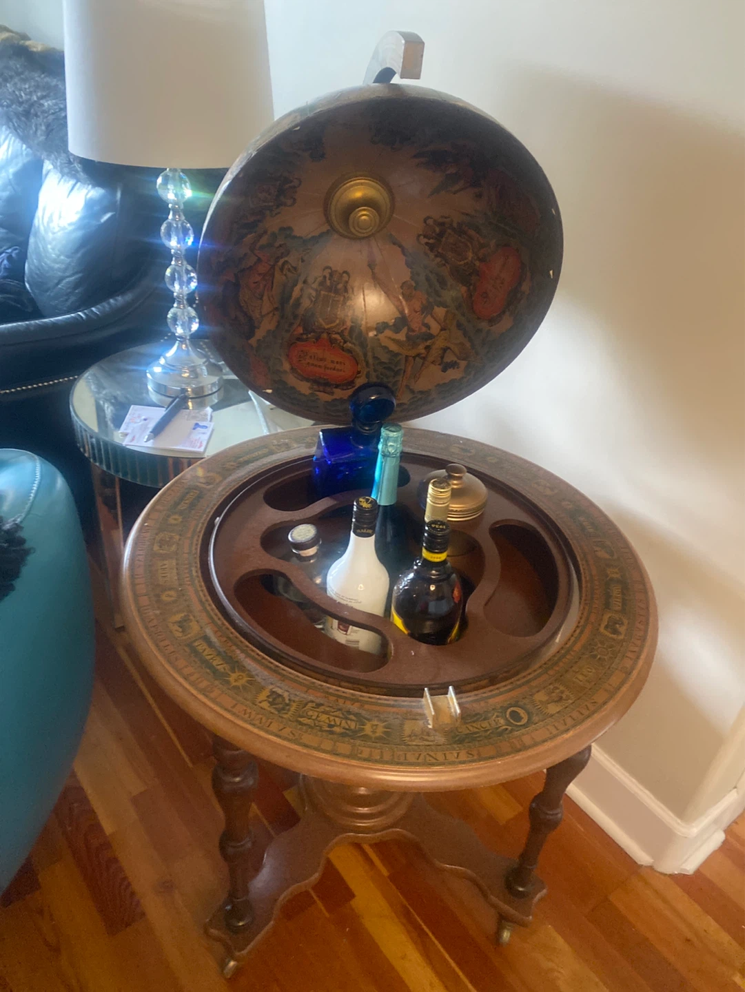 Vintage Globe Bar Cart - photo 2