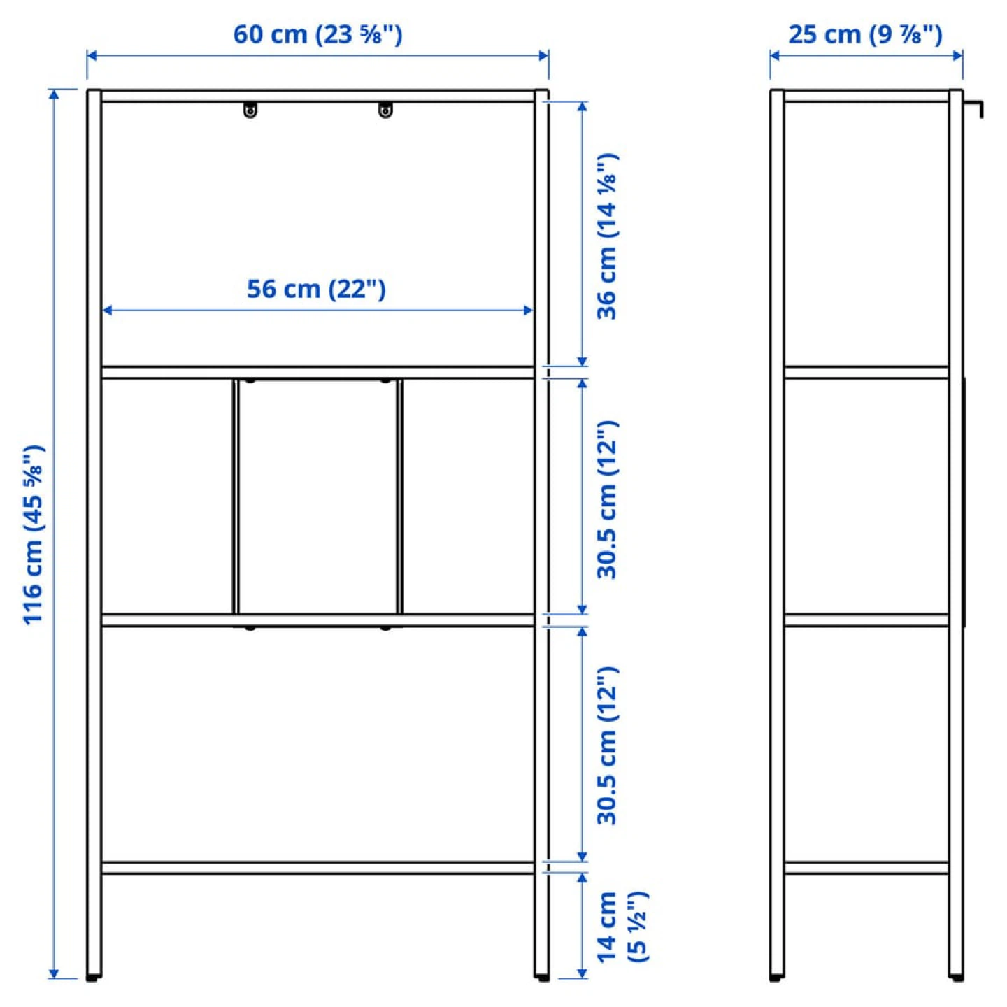 IKEA White 4-Tier Storage Shelf Unit - photo 3