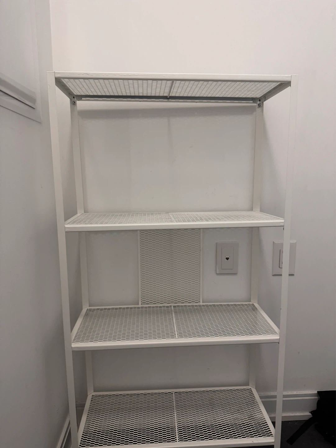 IKEA White 4-Tier Storage Shelf Unit