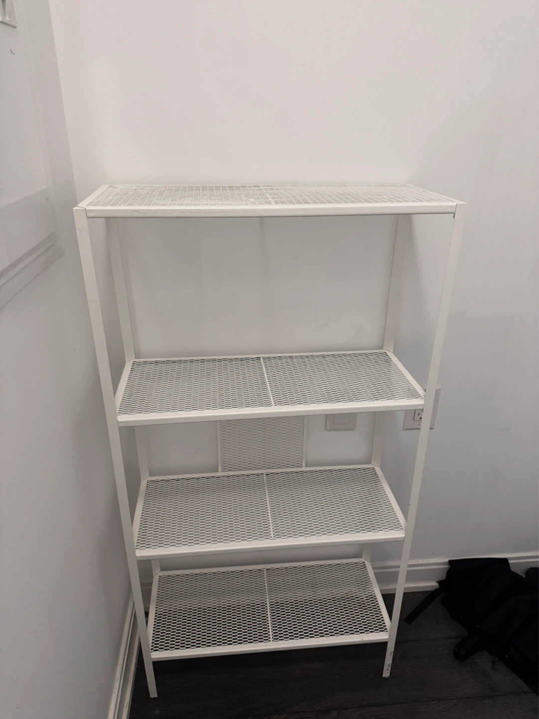 IKEA White 4-Tier Storage Shelf Unit - photo 2