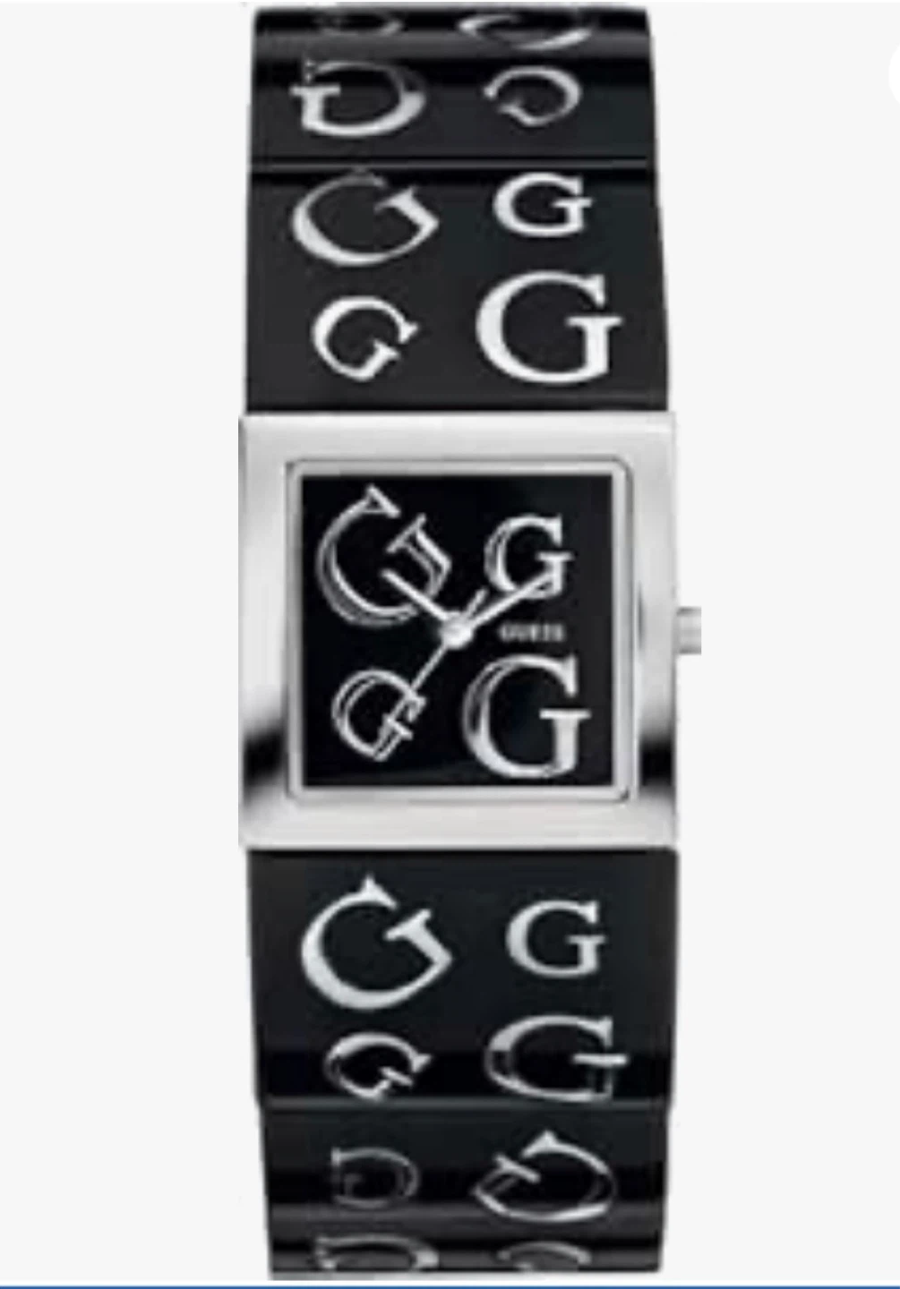 Guess Timeless Black/Steel Logo Watch W10102L1 Square Face - photo 2