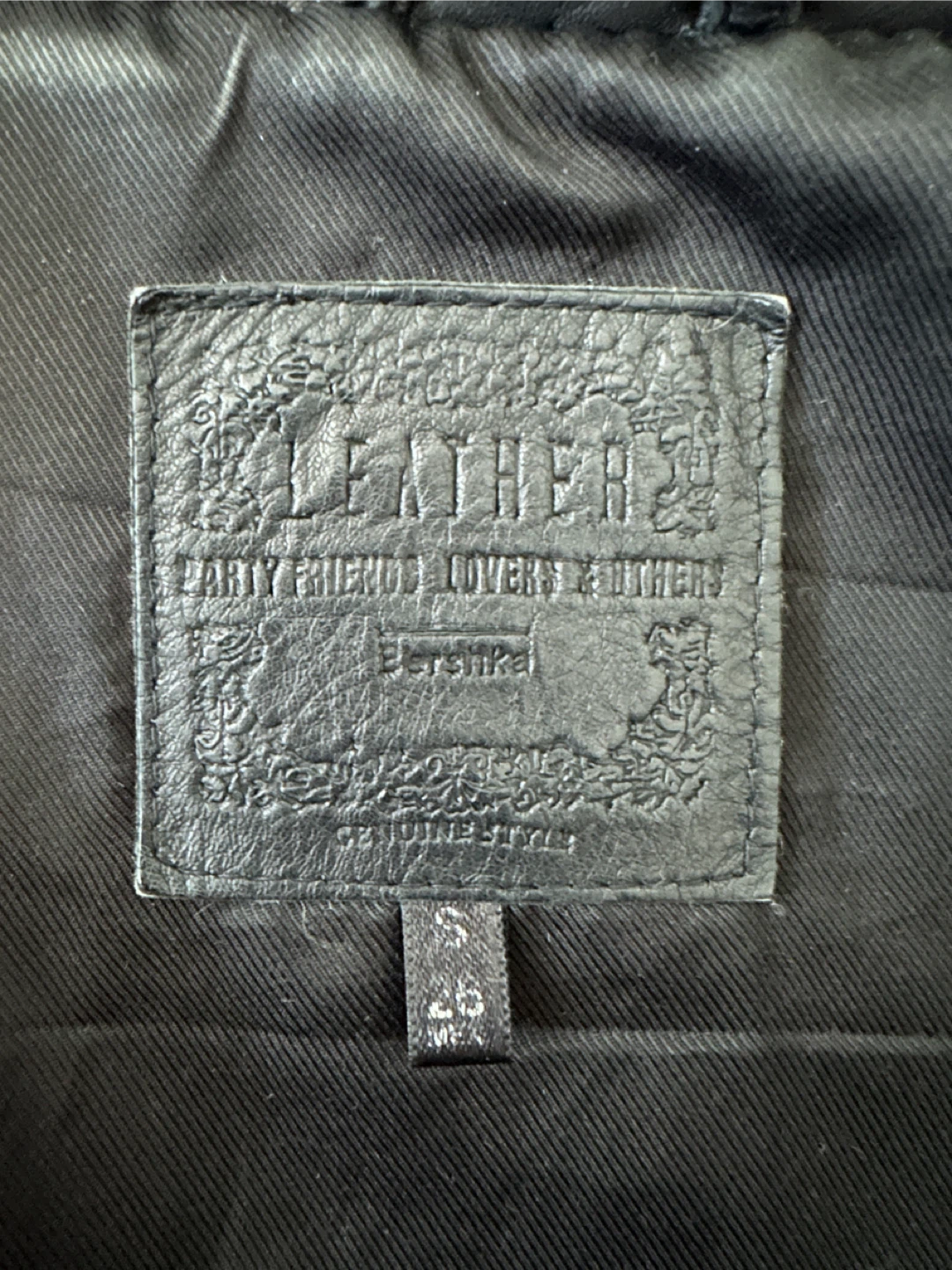 Y2K Bershka Black Leather Jacket - Size S - photo 5