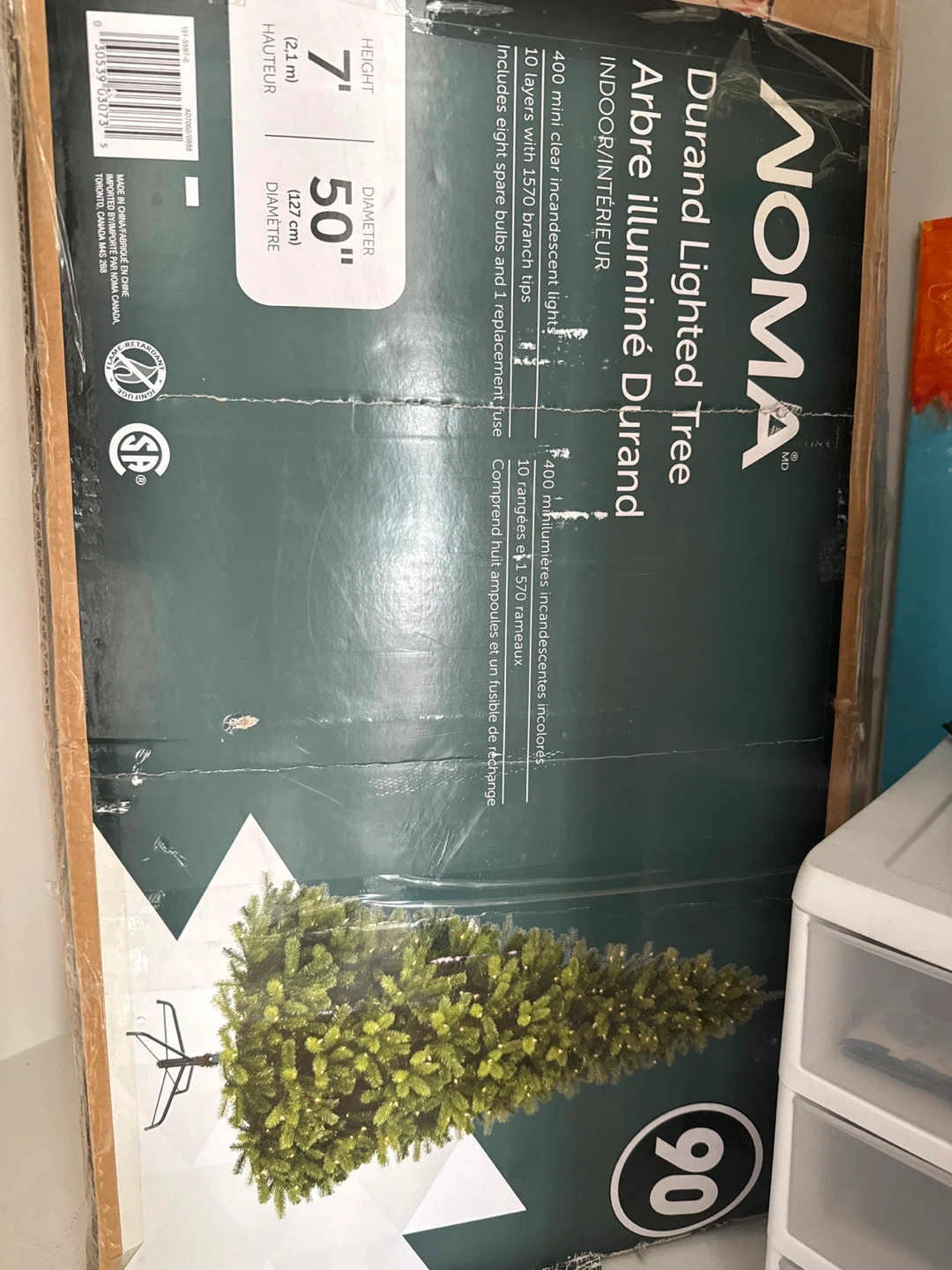NOMA Durand Lighted Christmas Tree - 7 ft - photo 3