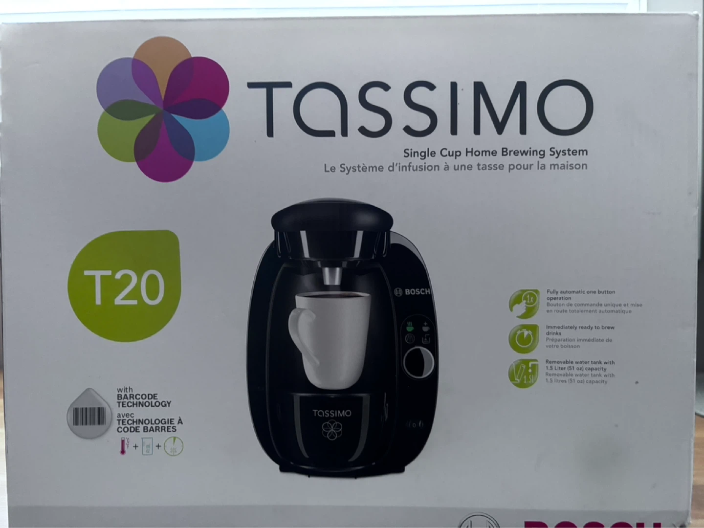Bosch Tassimo T20 Single Cup Coffee Machine