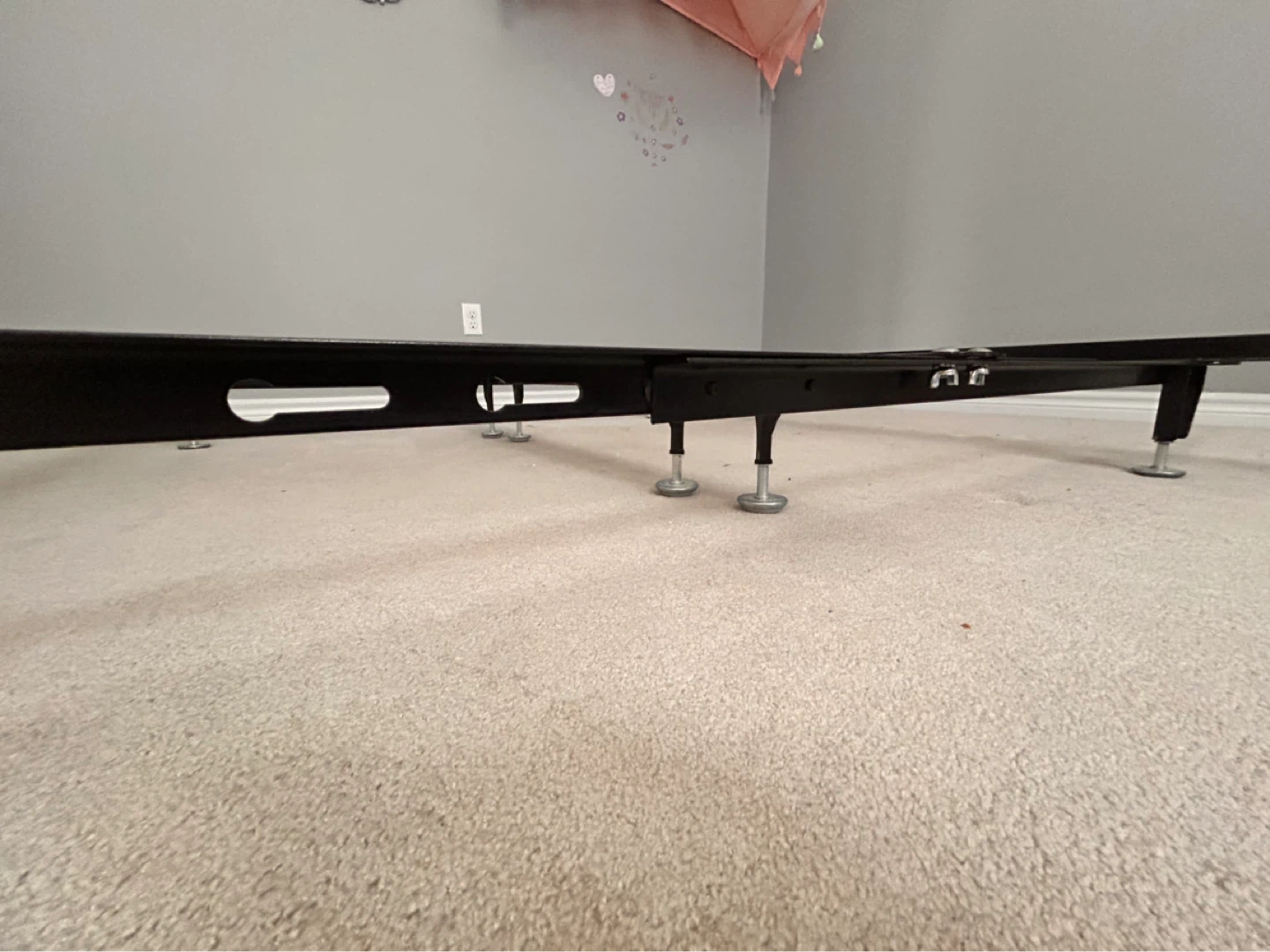 Heavy duty adjustable Metal Bed Frame & Queen Box Spring - photo 5