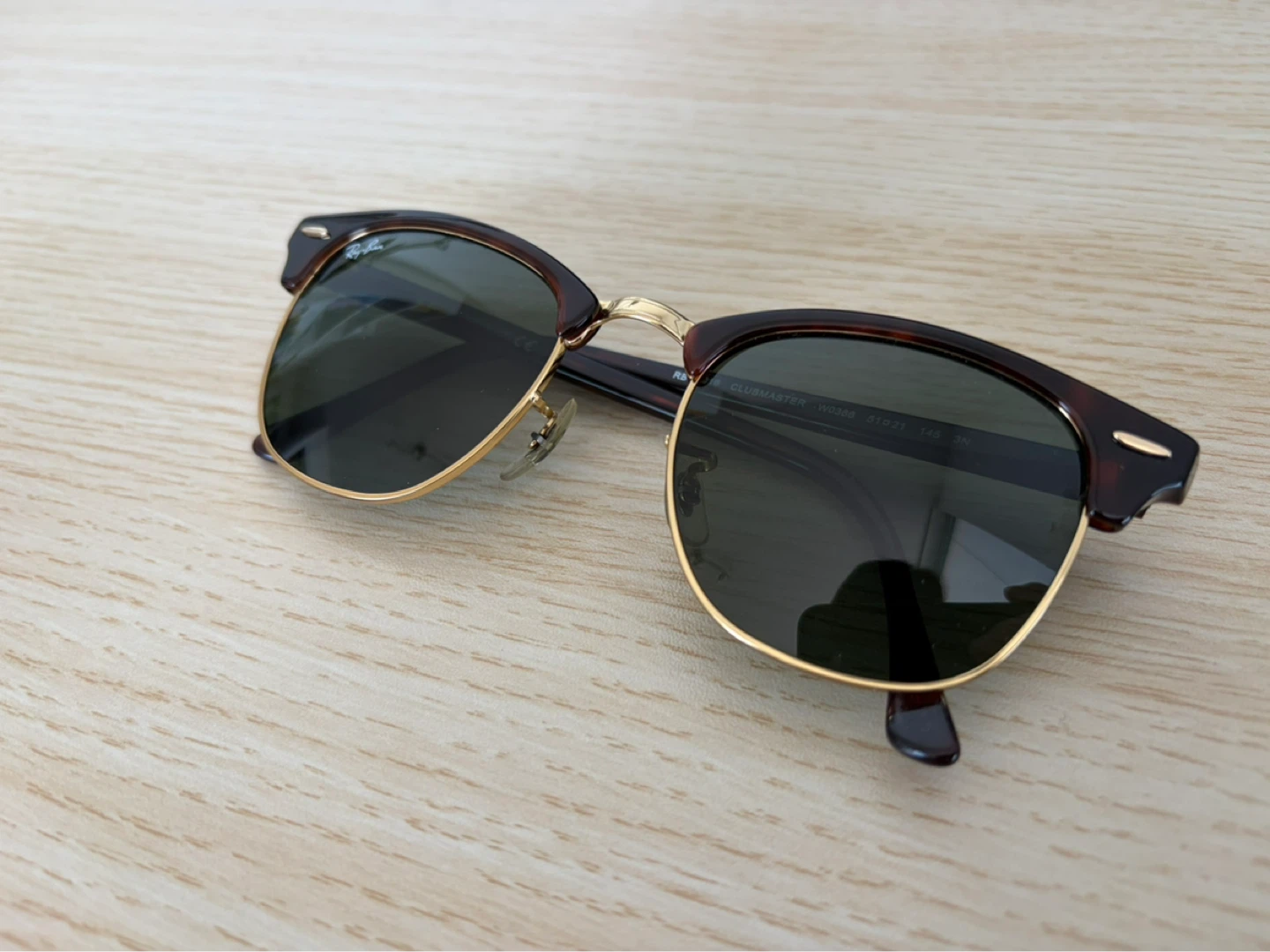 Ray Ban Clubmaster Sunglasses Tortoise Brown - photo 2