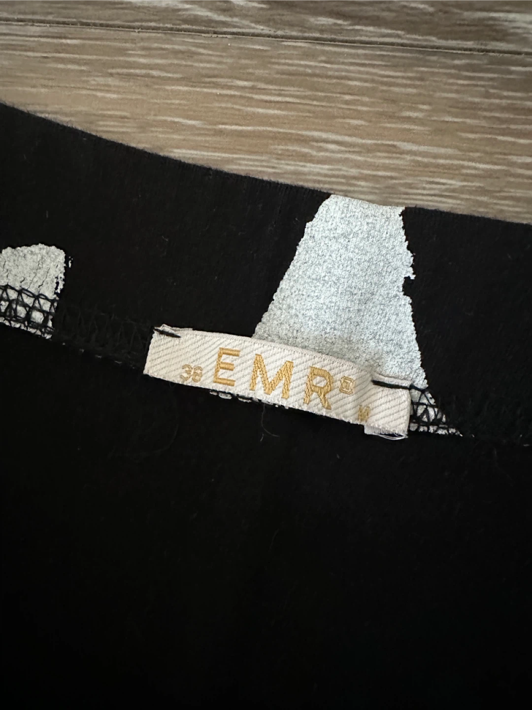 Y2K EMR Black White Text Print Pencil Skirt S - photo 5