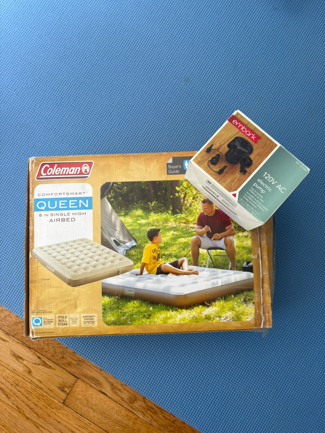 Coleman ComfortSmart Queen 8" Airbed with Electric Pump
