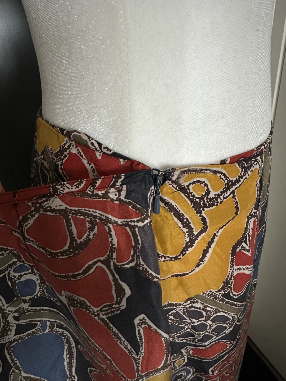 Vintage Tristan&Iseut Midi Wrap Silk Skirt - photo 5