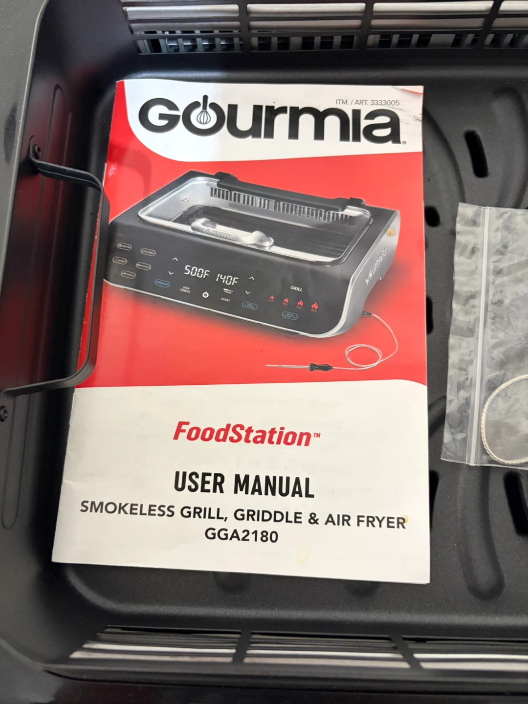 Gourmia FoodStation Smokeless Grill, Griddle & Air Fryer - photo 2