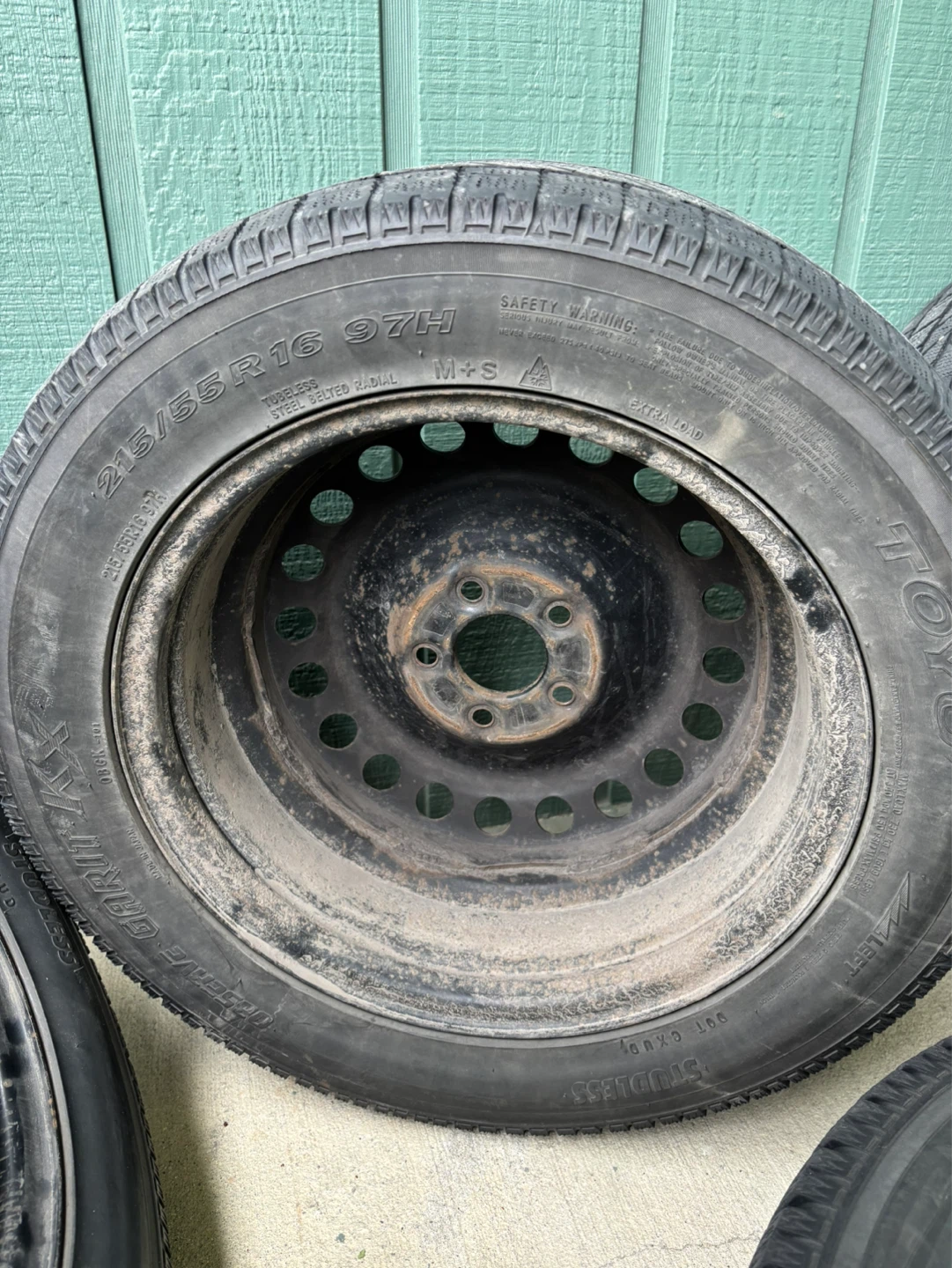 TOYO Studless Winter Tires with Rims 215/55R16 97H - photo 4
