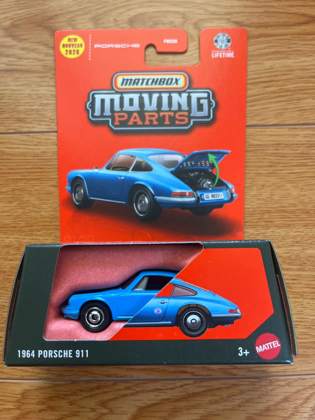 Matchbox Moving Parts 1964 Porsche 911 Diecast Car