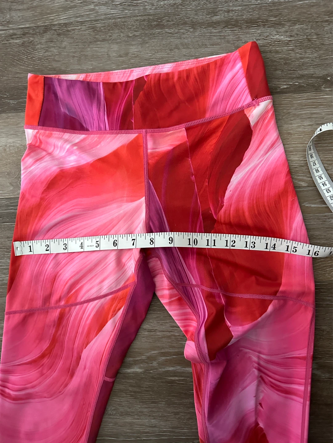 NUBYÉN Pink Abstract Print Leggings Size S - photo 5