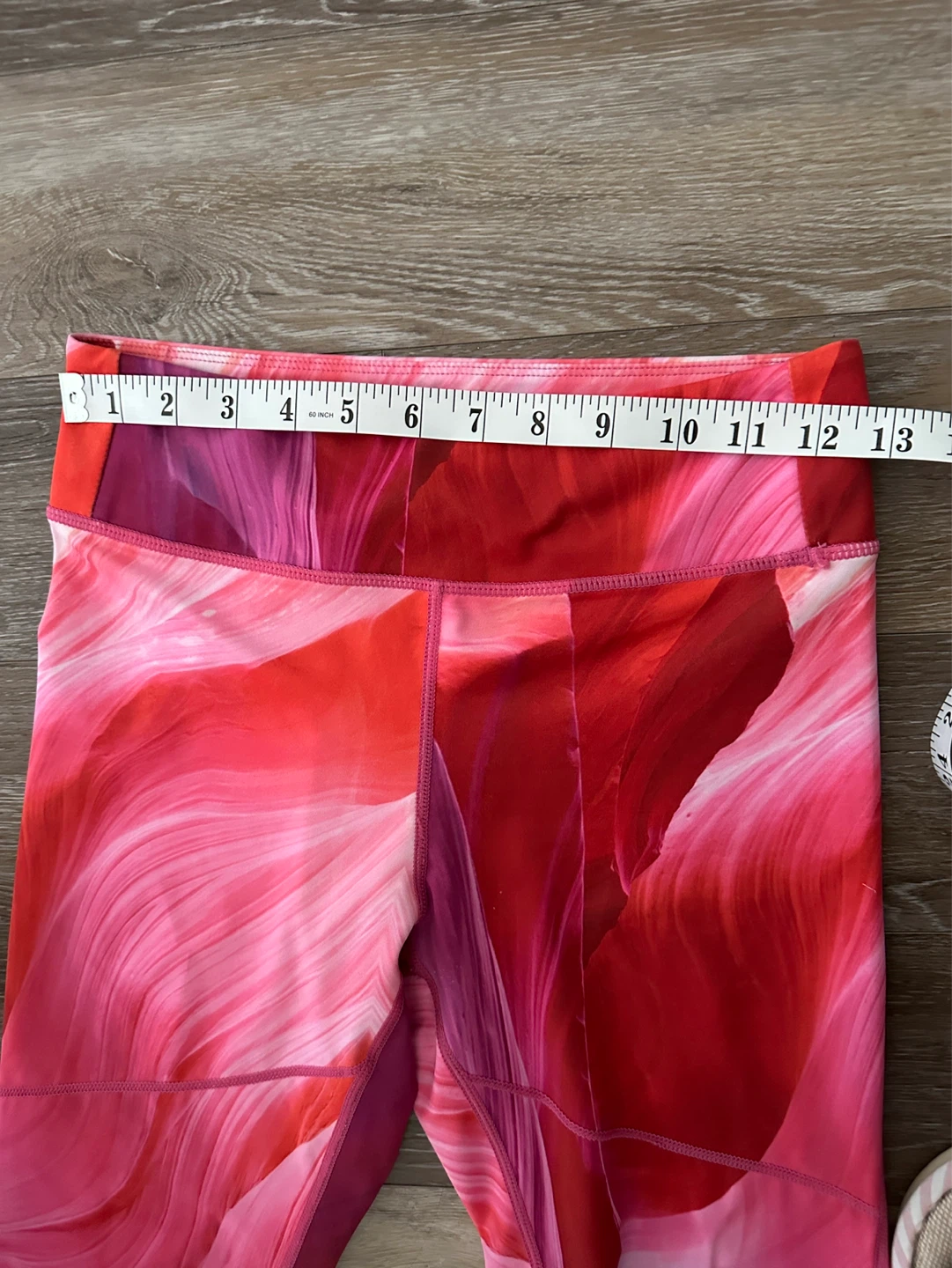 NUBYÉN Pink Abstract Print Leggings Size S - photo 4