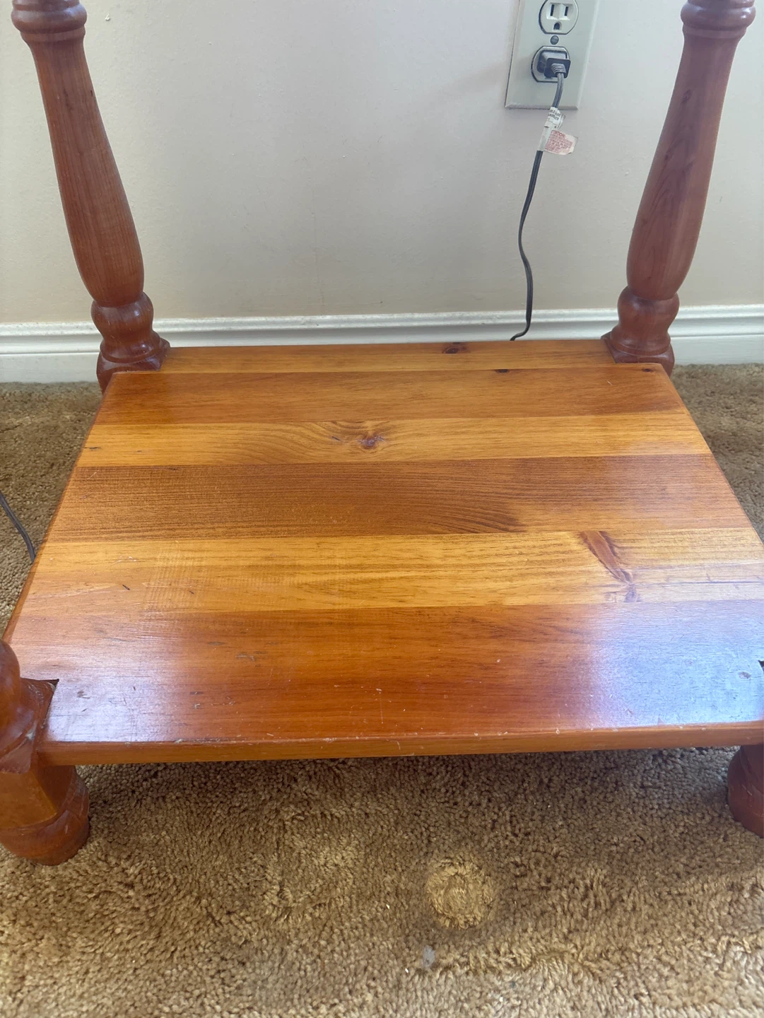Solid Wooden End Tables With Drawers - photo 3