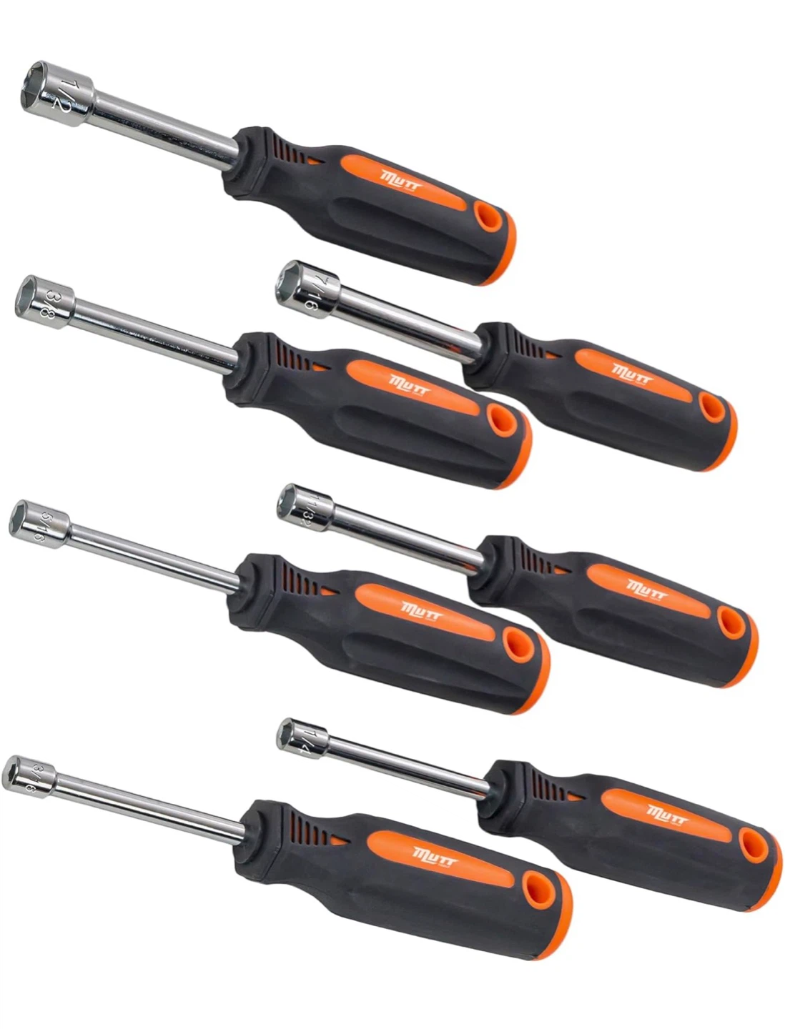 7-Piece SAE Nut Driver Set - 3/16" to 1/2"
