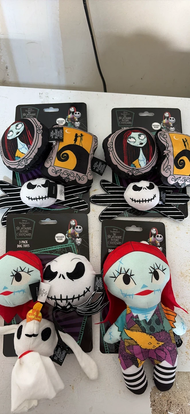 The Nightmare Before Christmas Dog Toys (3 Pack)