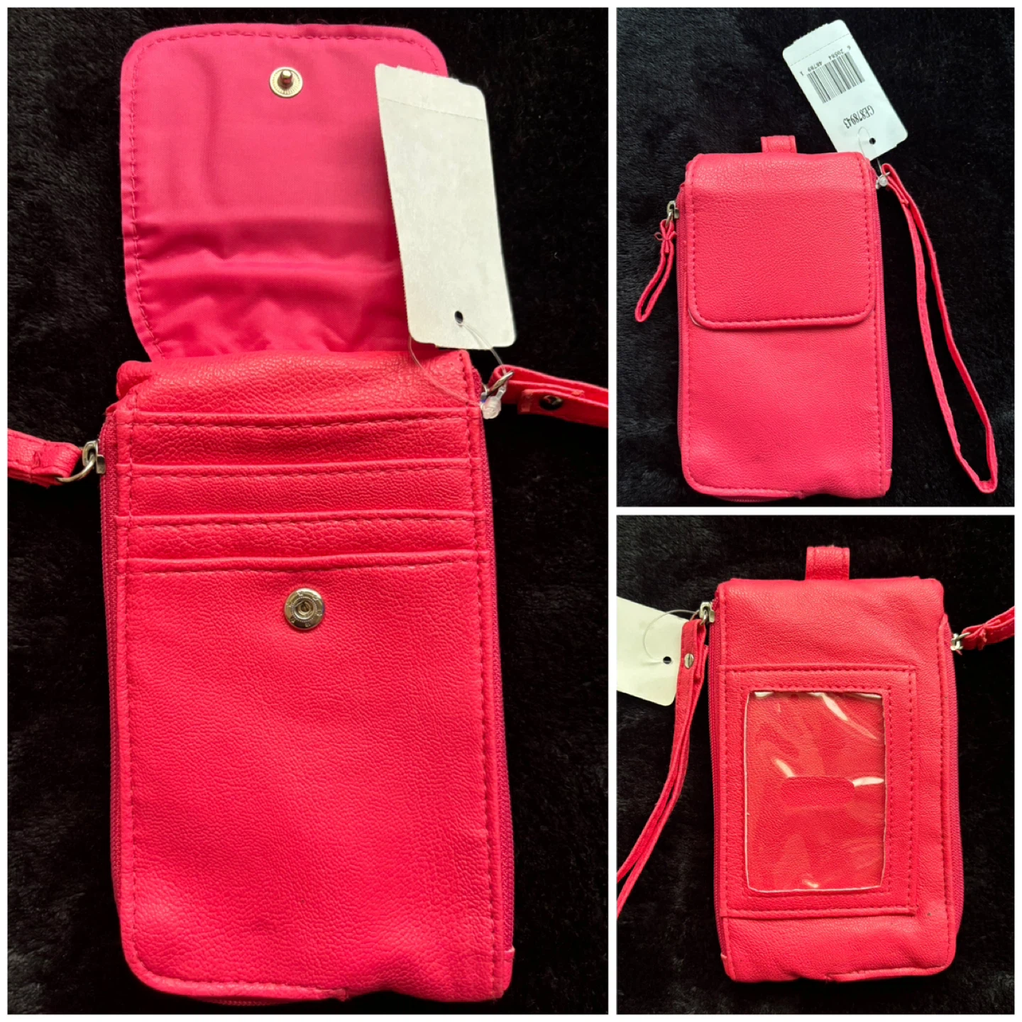 (Wallet) Card Holder With Wrist Strap - *Pink*