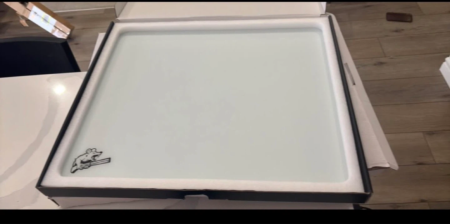 Siroolac 2.0 Glass Mousepad in White - photo 2