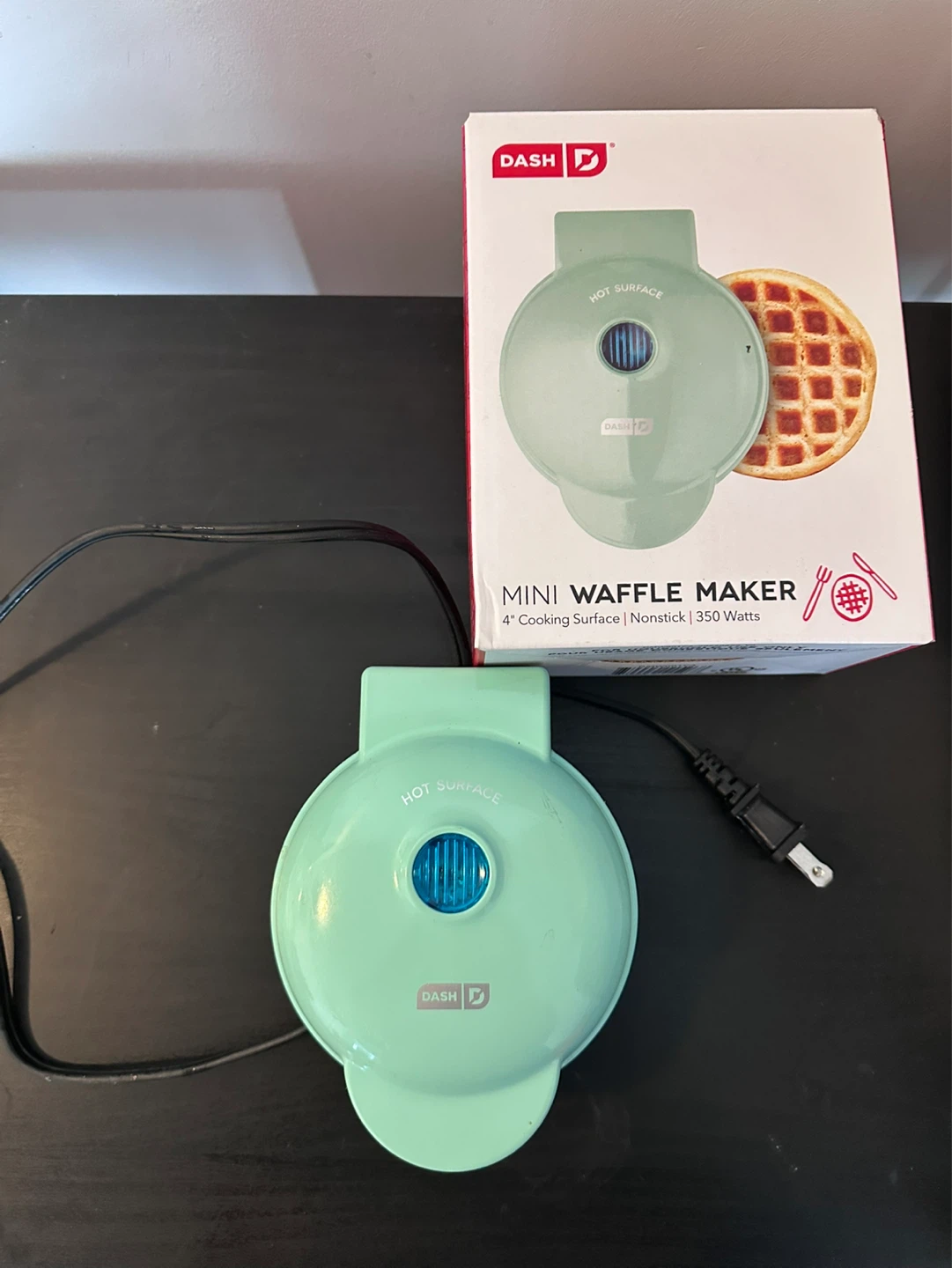 Dash Mini Waffle Maker - Aqua