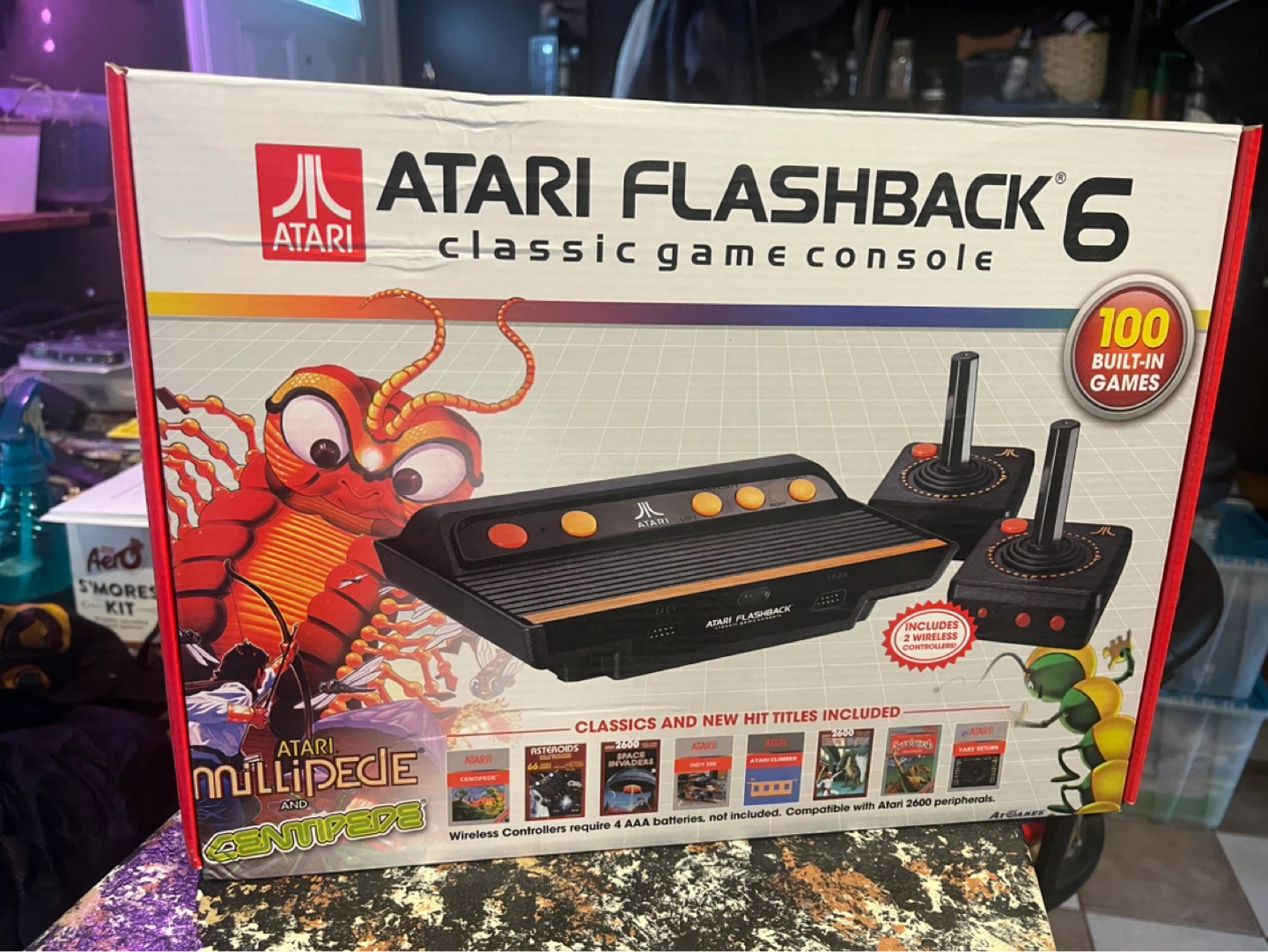 Atari Flashback 6 Classic Game Console with 100 Built-in Games
