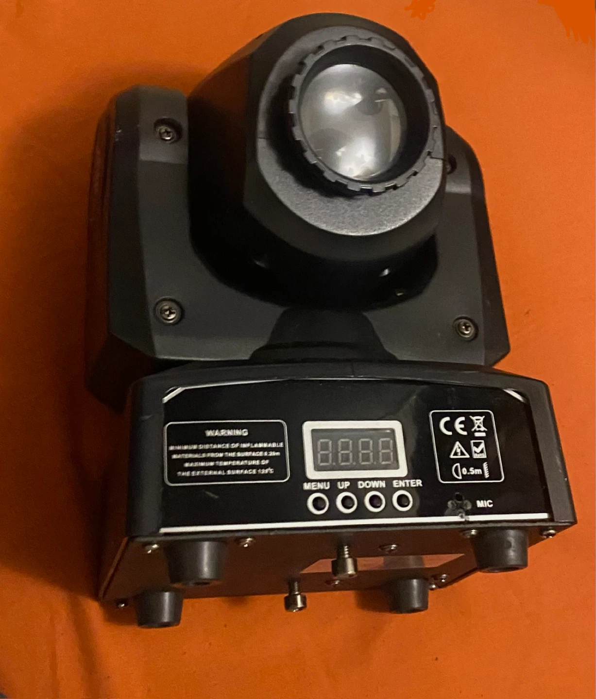 2 Mini LED SPOT Moving Head Lights DMX